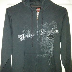 Harley-Davidson Gray Zip Up Hoodie NWOT